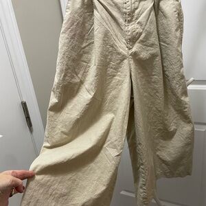 Uniql Beige Cropped Chinos